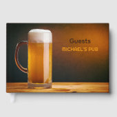 Custom Text Beer Glass / Pub Gästebuch (Vorderseite)