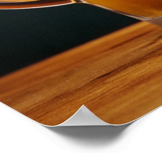 Custom Text Beer Glass / Pub Poster (Ecke)