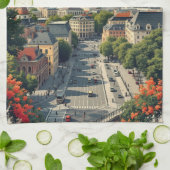 Custom Text Berlin, Deutschland Geschirrtuch (Gefaltet)