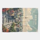 Custom Text Berlin, Deutschland Geschirrtuch (Horizontal)