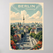 Custom Text Berlin, Deutschland Poster (Vorne)