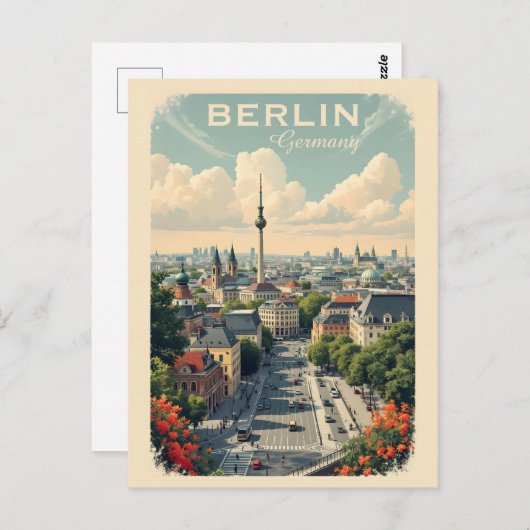 Custom Text Berlin, Deutschland Postkarte (Vorne/Hinten)