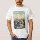 Custom Text Berlin, Deutschland T-Shirt (Vorderseite)