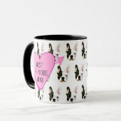 Custom Text Best Frenchie Mom Coffee Mug Tasse (Vorderseite Links)