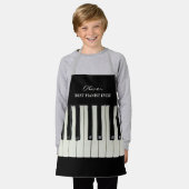 Custom Text Best Pianist je Name Musiker hinzufüge Schürze (Getragen)