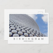 Custom text, Birmingham, UK Postkarte (Vorne/Hinten)