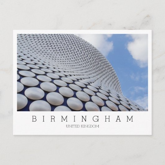 Custom text, Birmingham, UK Postkarte (Vorderseite)