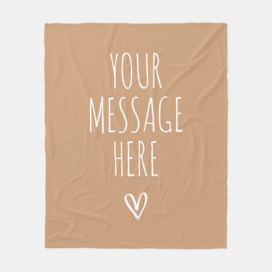 Custom Text Blanket Birthday or Graduation Gift Fleecedecke (Vorderseite)