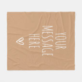 Custom Text Blanket Birthday or Graduation Gift Fleecedecke (Vorderseite (Horizontal))