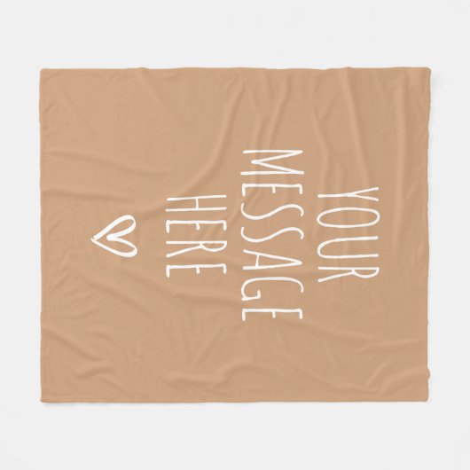 Custom Text Blanket Birthday or Graduation Gift Fleecedecke (Vorderseite (Horizontal))