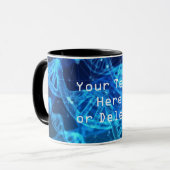 Custom Text Blue Double Helix DNA Strand Science Tasse (Vorderseite Links)