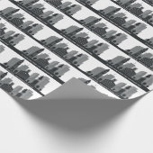 Custom Text Boston Massachusetts Geschenkpapier (Ecke)