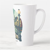 Custom Text Boston Massachusetts Milchtasse (Rechts)