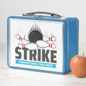 Custom Text Bowling Strike Metall Brotdose (Beispiel)