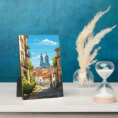 Custom Text Braga Portugal Fotoplatte (Seite)