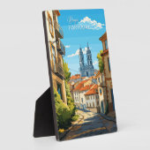 Custom Text Braga Portugal Fotoplatte (Seite)