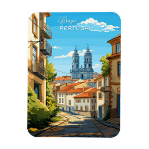 Custom Text Braga Portugal Magnet