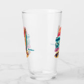 Custom Text California Surfing Glas (Links)