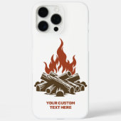 Custom Text Camping Case-Mate iPhone Hülle (Rückseite)