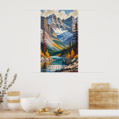 Custom Text Canada Travel Poster (Küche)