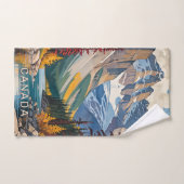 Custom Text Canada Travel Poster Handtuch (Handtuch)