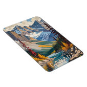 Custom Text Canada Travel Poster Magnet (Rechte Seite)