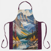 Custom Text Canada Travel Poster Schürze (Vorderseite)