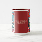 Custom Text Canada Travel Poster Tasse (Zentrum)