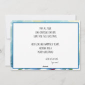 🎾🎄Custom text, Candy Cane Smash Feiertagskarte (Rückseite)