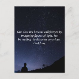 Custom Text Carl Jung Aufklärter bewusster Kosmos Postkarte