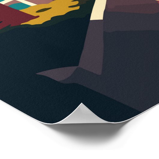 Custom Text Cascais Portugal Poster (Ecke)