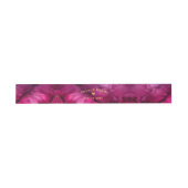 Custom text Celestial Elegance The Marble Symphony Einladungsbanderole (Flach)
