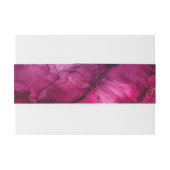 Custom text Celestial Elegance The Marble Symphony Einladungsbanderole (Rückseitenbeispiel)