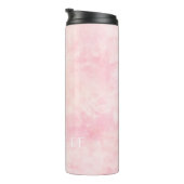 Custom Text Celestial Pink Nebula Thermal Tumbler Thermosbecher (Nach rechts gedreht)