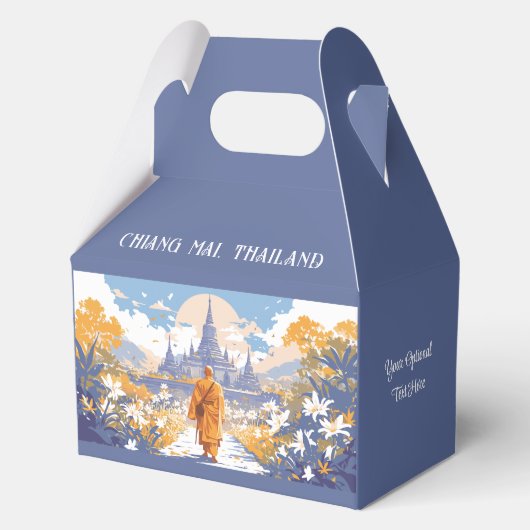 Custom Text Chiang Mai Thailand Geschenkschachtel (Vorderseite)