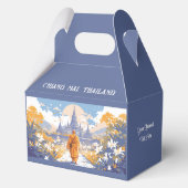 Custom Text Chiang Mai Thailand Geschenkschachtel (Rückseite)