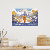 Custom Text Chiang Mai Thailand Poster (Küche)