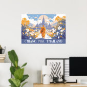 Custom Text Chiang Mai Thailand Poster (Heimbüro)