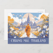 Custom Text Chiang Mai Thailand Postkarte (Vorne/Hinten)