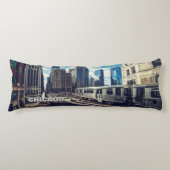 Custom Text Chicago USA Seitenschläferkissen (Vorderseite)