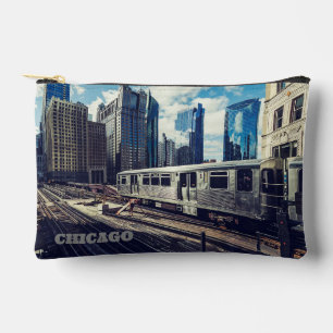 Custom Text Chicago USA Zubehörtasche