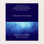 Custom Text Christian Church Pastor Personalized  Visitenkarten (Außenseite Aufgefaltet)