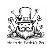 Custom text, Clover Caper Gummistempel (Prägung)