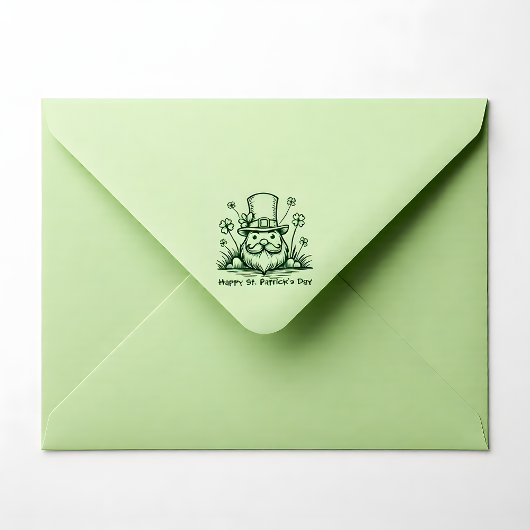 Custom text, Clover Caper Gummistempel