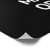 Custom Text & Color Martial Arts Poster (Ecke)