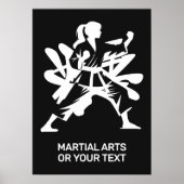 Custom Text & Color Martial Arts Poster (Vorne)