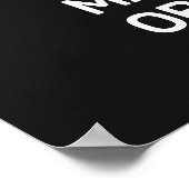 Custom Text & Color Martial Arts Poster (Ecke)