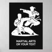 Custom Text & Color Martial Arts Poster (Vorne)