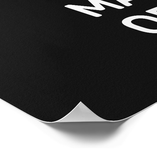 Custom Text & Color Martial Arts Poster (Ecke)