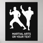 Custom Text & Color Martial Arts Poster (Vorne)